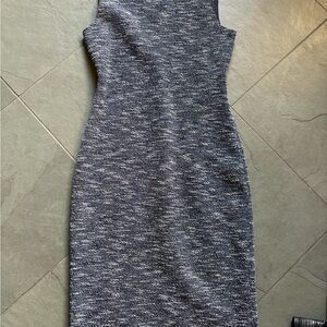 Theory Navy and White Dress